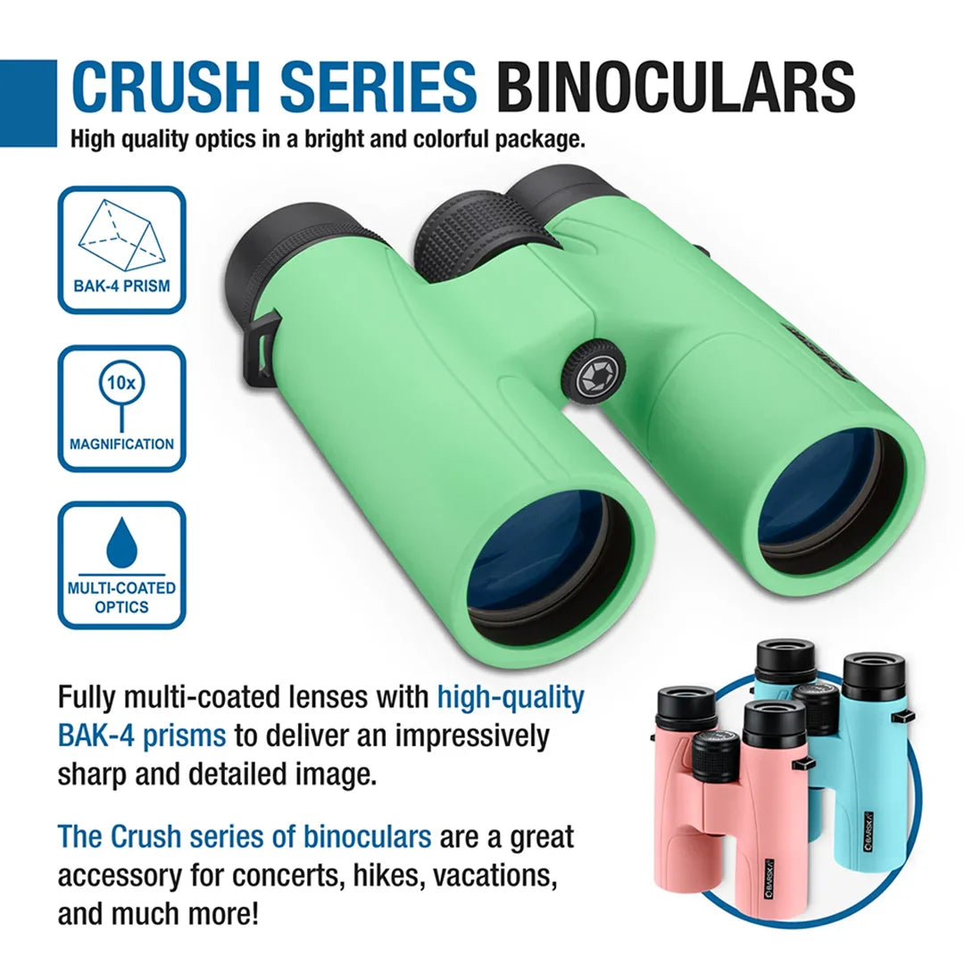 Barska 10x42mm Crush Series Binoculars, - Green