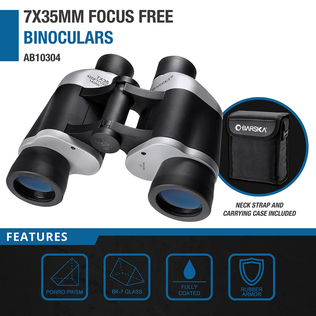 7x35mm Focus Free Binoculars | AB10304