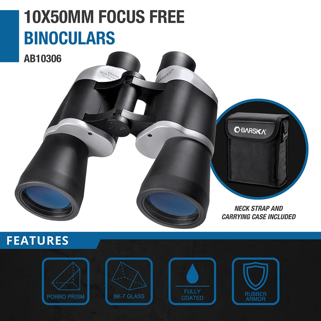 10x50mm Focus Free Binoculars | AB10306
