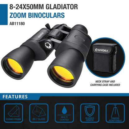 Barska  8-24x50mm Gladiator Zoom Binoculars