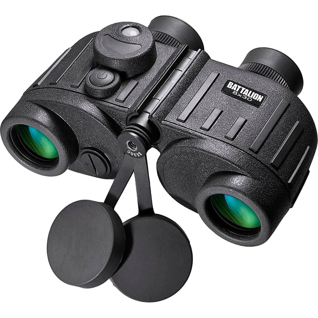 8x30mm WP Battalion Range Finding Reticle Illuminated Compass Binoculars | AB11776