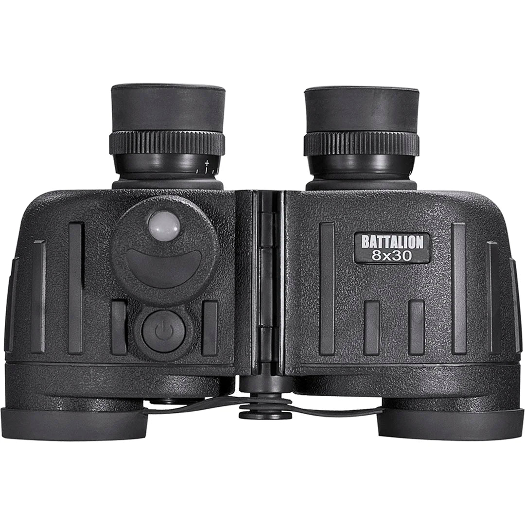 8x30mm WP Battalion Range Finding Reticle Illuminated Compass Binoculars | AB11776