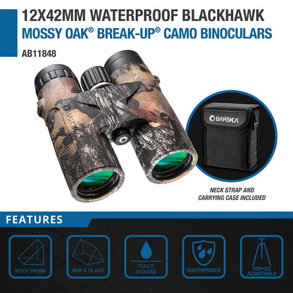 12x42mm WP Blackhawk Mossy Oakâ® Break Upâ® Camo Binoculars | AB11848
