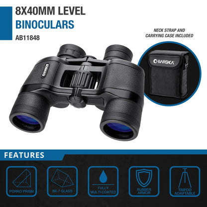 8x 40mm Level Binoculars | AB12234