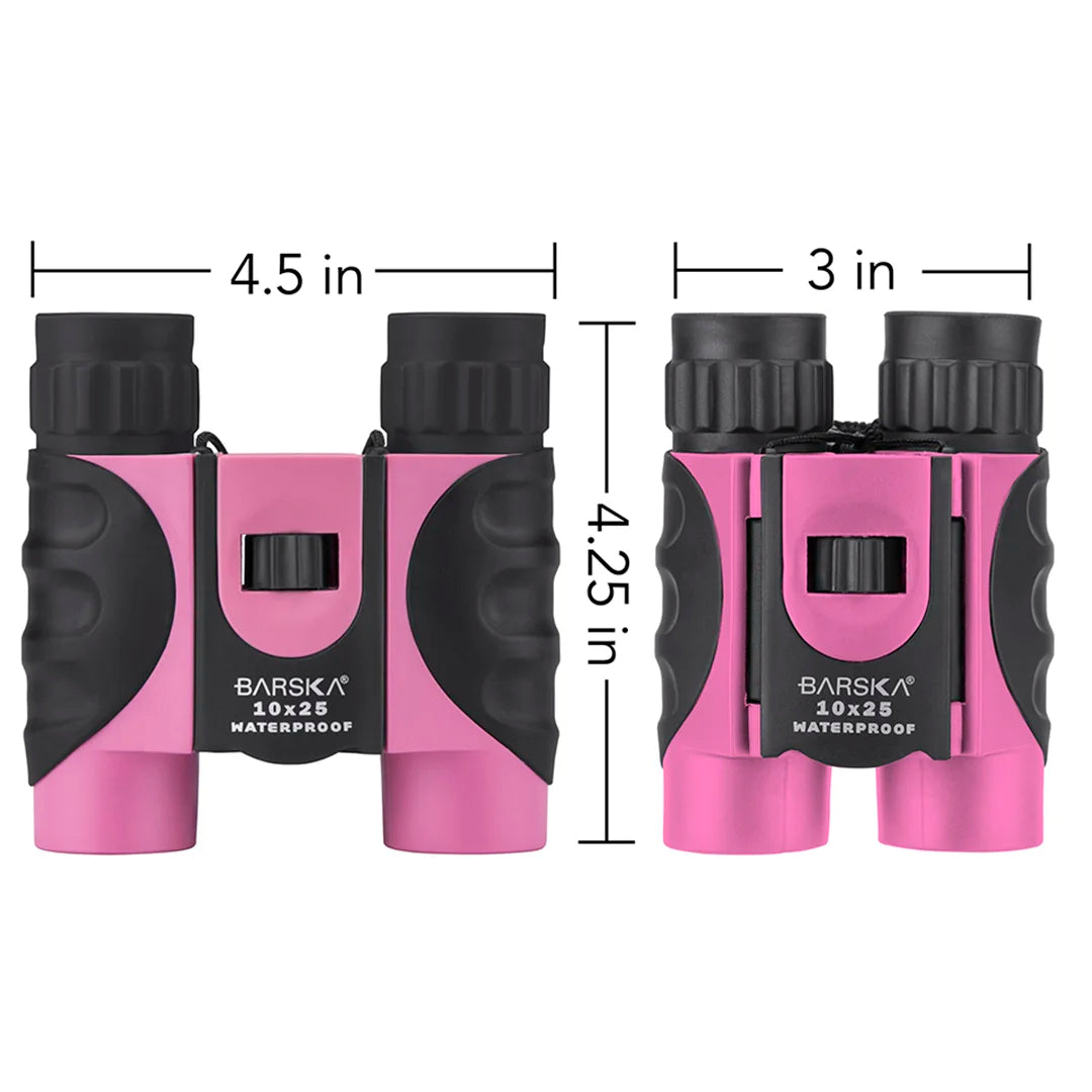 Barska Blueline 10X25 Binocular - Pink | AB12418