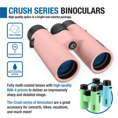 Barska  10x42mm Crush Series Binoculars, - Pink