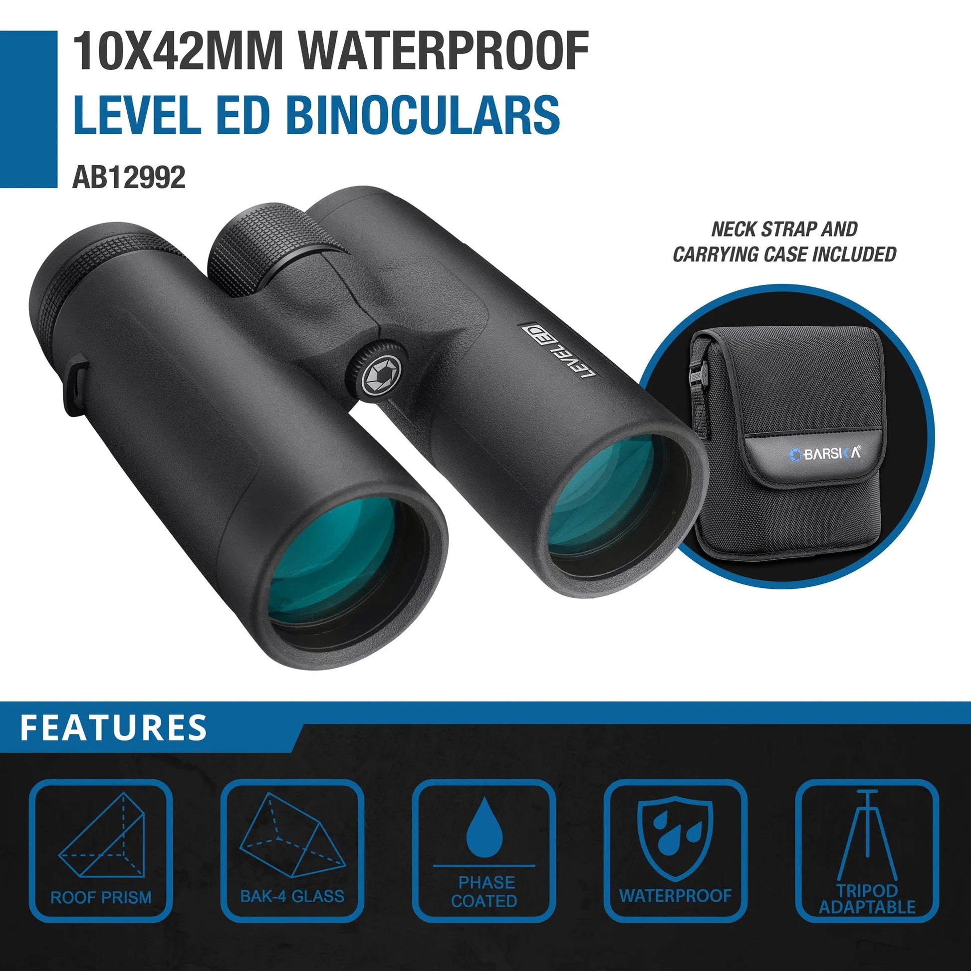 10x42mm WP Level ED Binoculars | AB12992