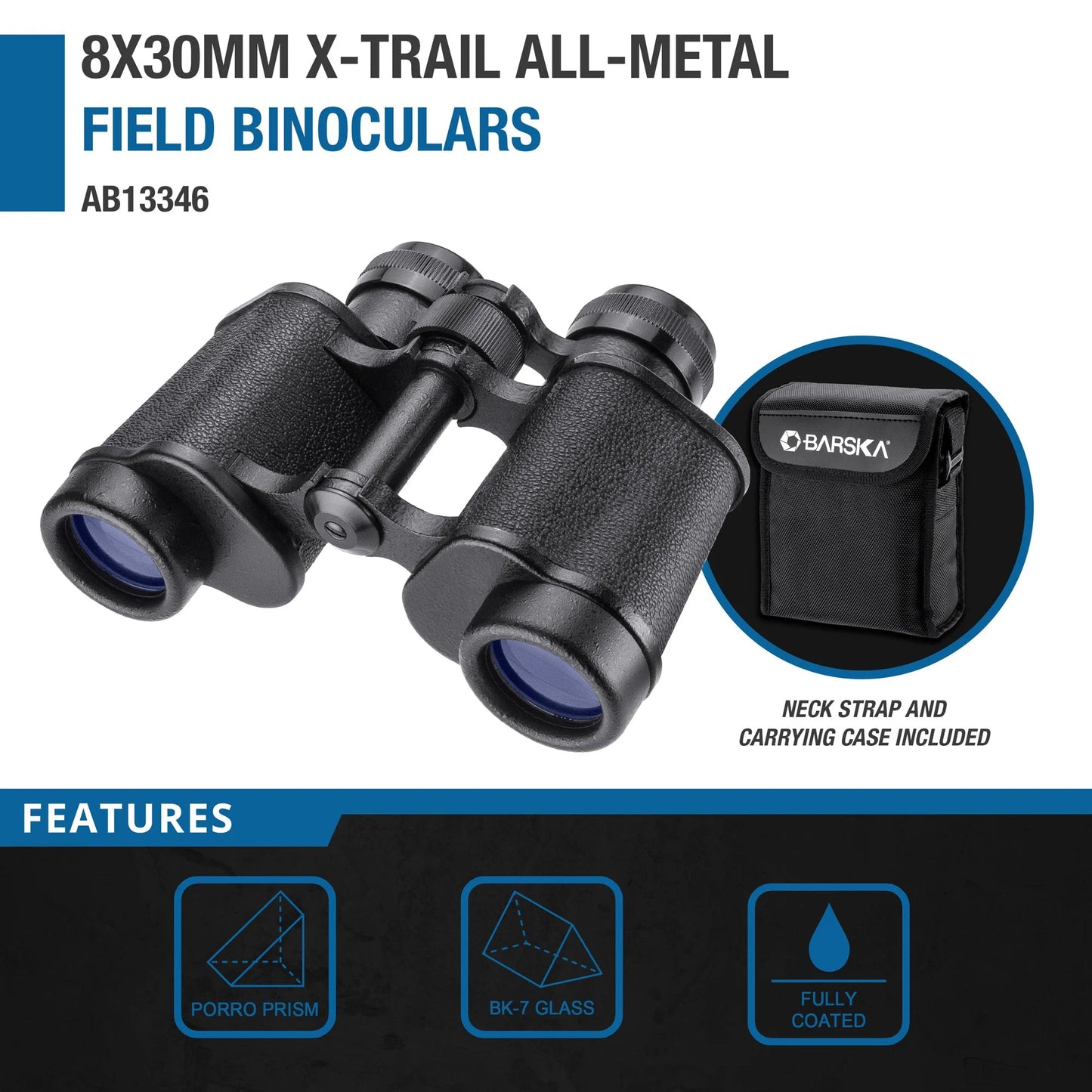 8x30mm X Trail All Metal Field Binoculars | AB13346