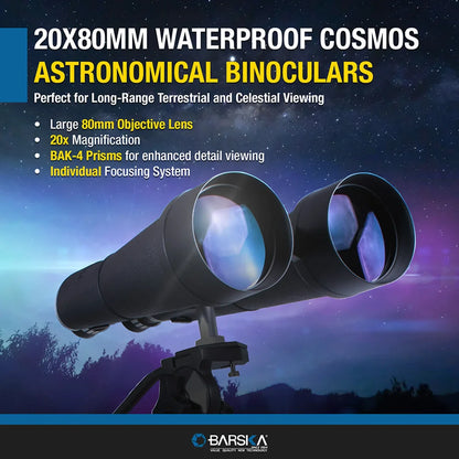 Barska  20x80mm Cosmos Astronomical Waterproof Binoculars