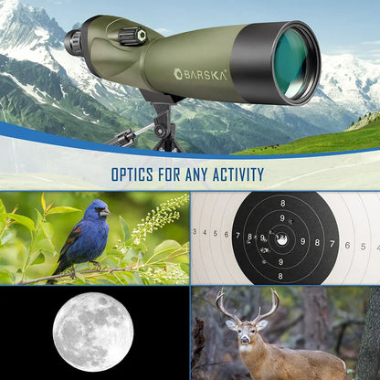 Barska  20-60x60mm Blackhawk Waterproof Straight Spotting Scope - Green