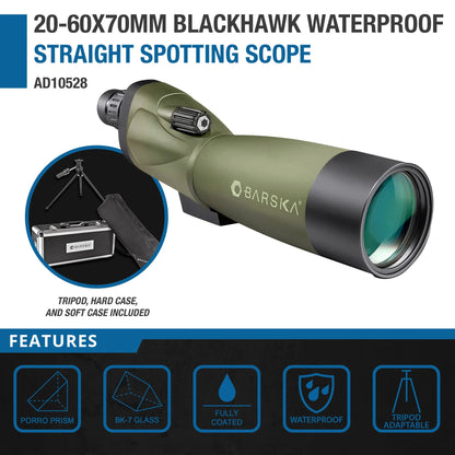 20 60x70mm WP Blackhawk Spotting Scope Straight | AD10528