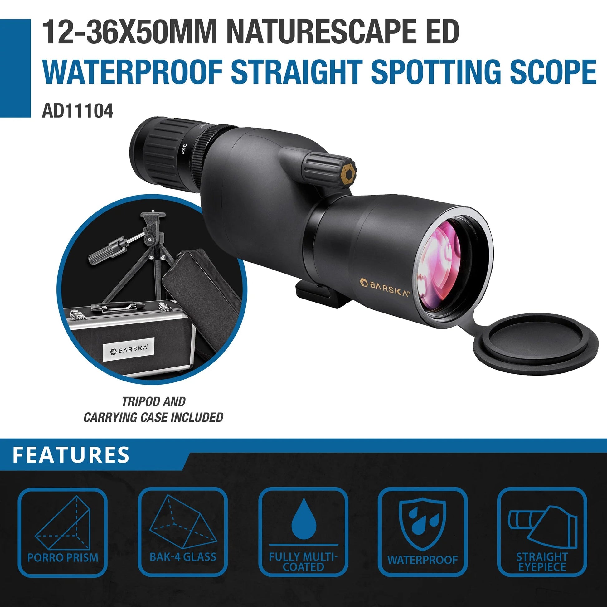 12 36x50mm WP Naturescape ED Glass Spotting Scope | AD11104