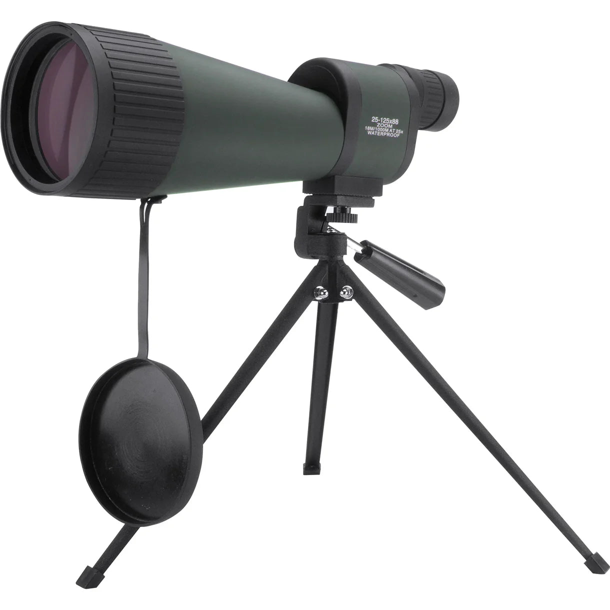 Barska  25-125x88mm Benchmark Waterproof Straight Spotting Scope w/ Soft and Hard Case