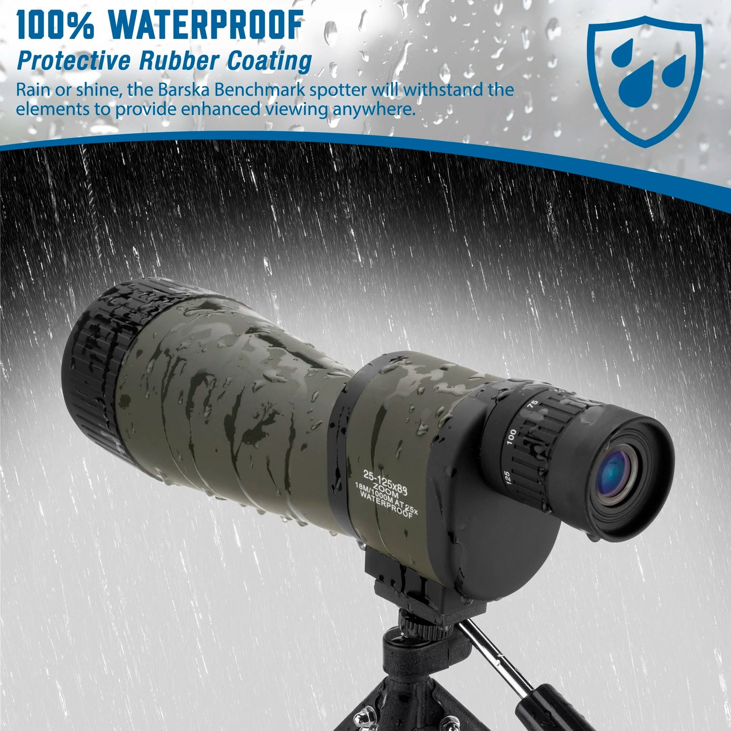 Barska Benchmark 18-90x88 Straight Spotting Scope w/ Soft and Hard Spotting Scope with Case | AD11334