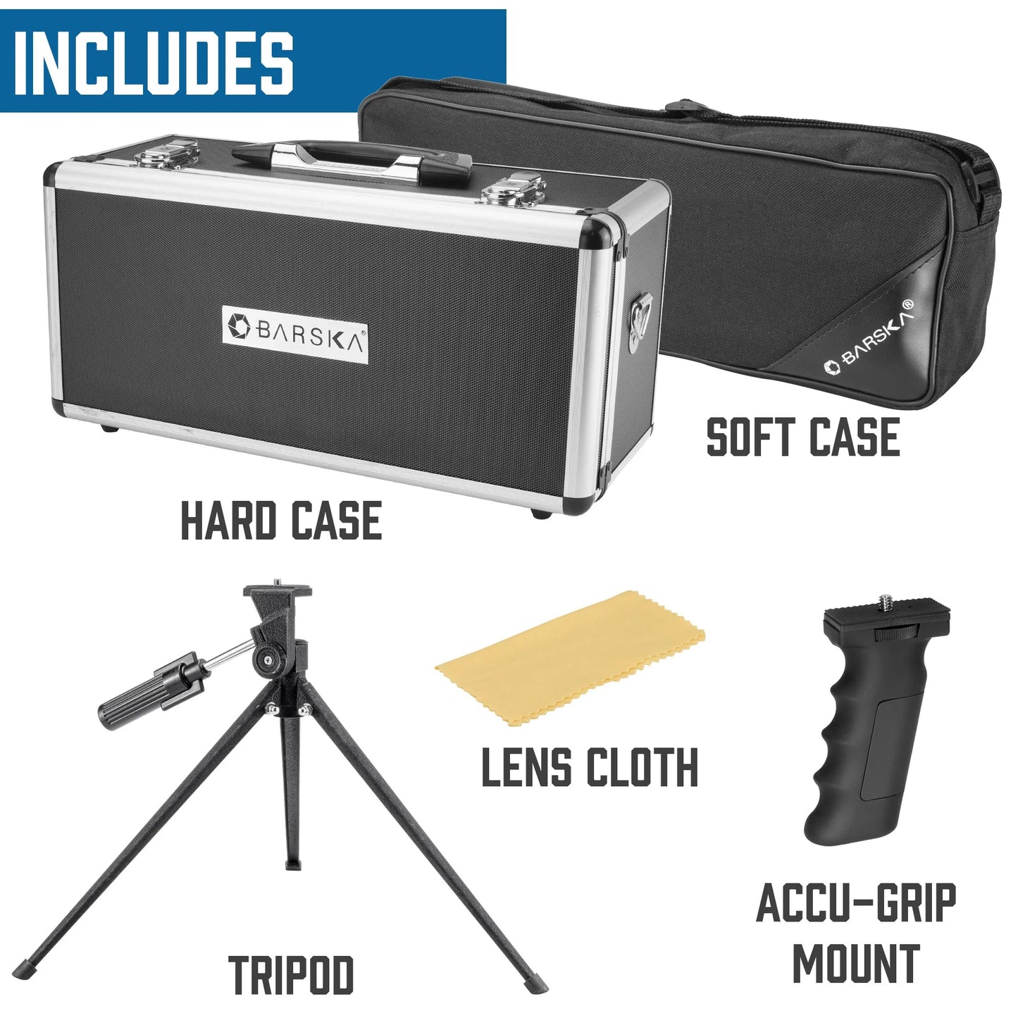 Barska Benchmark 18-90x88 Straight Spotting Scope w/ Soft and Hard Spotting Scope with Case | AD11334