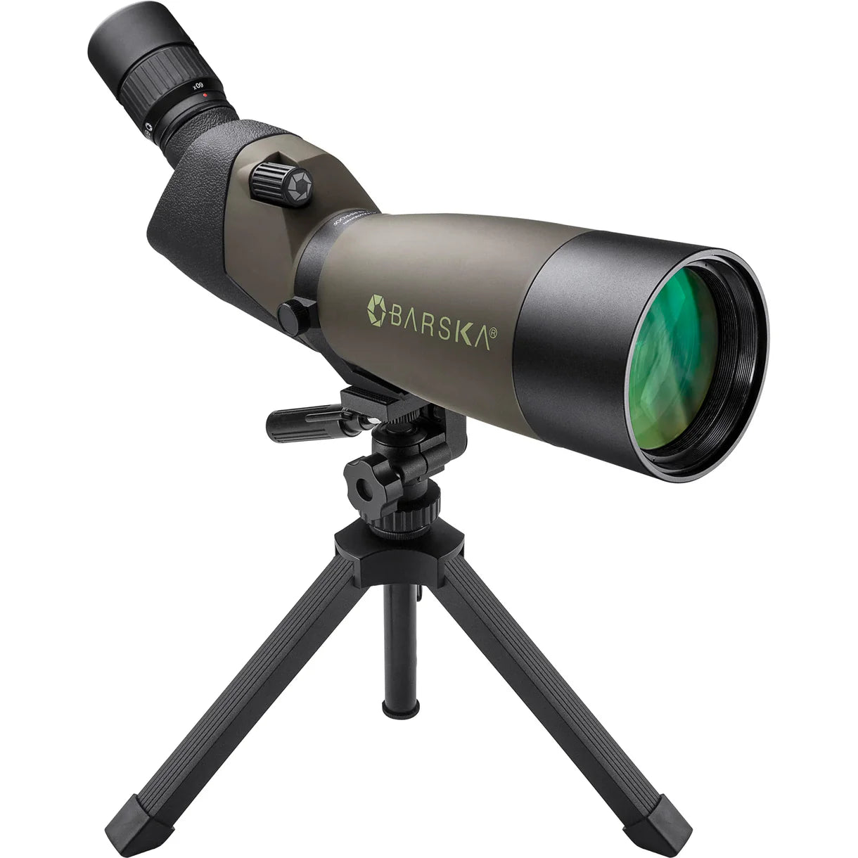 Barska  20-60x80mm Blackhawk Waterproof Angled Spotting Scope w/ Soft and Hard Case