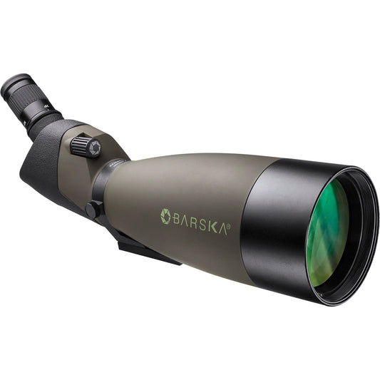 Barska Blackhawk 25-75x100 Angled Spotting Scope w/ Soft and Hard Spotting Scope with Case | AD12164