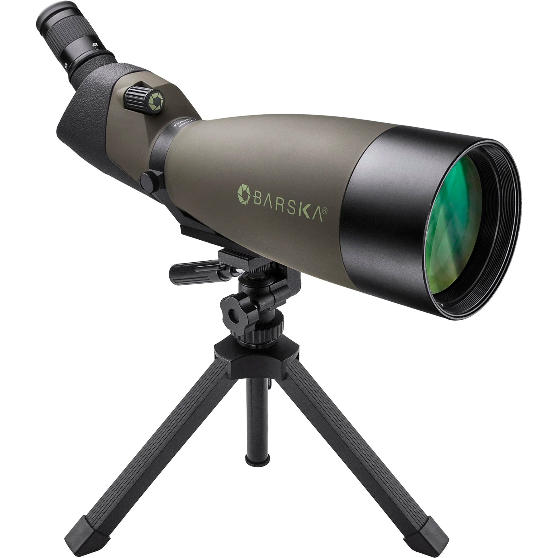 Barska Blackhawk 25-75x100 Angled Spotting Scope w/ Soft and Hard Spotting Scope with Case | AD12164