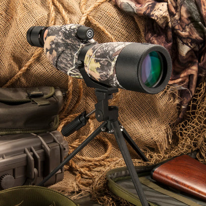 Barska  20-60x65mm Level Waterproof Straight Spotting Scope, Mossy Oak® Break-Up® Camo