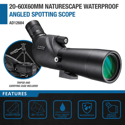 Barska  20-60x60mm Naturescape Waterproof Angled Spotting Scope