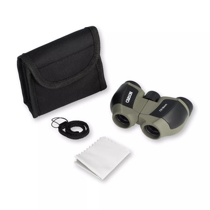 Carson MiniScout 7x18mm Binoculars - Compact Porro Prism