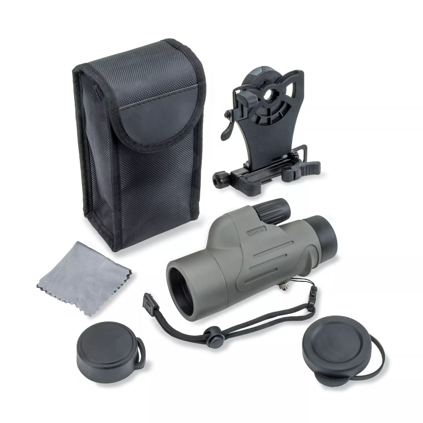 Carson 8x42mm Waterproof Monocular with Smartphone Adapter
