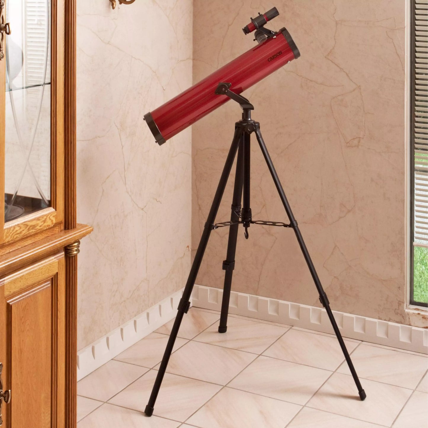 Carson 76mm Red Planet Reflector Telescope, Up to 78x Magnification