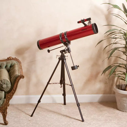 Carson 114mm Red Planet Reflector Telescope, Magnification Up to 100x, with Smartphone Adapter - Ecommerce Only