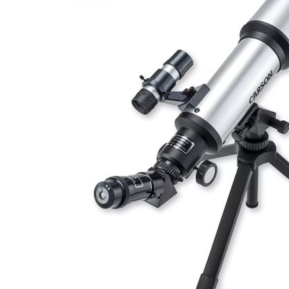 Carson Up to 133.5x/70mm Short Tube SkyChaser Refractor Telescope