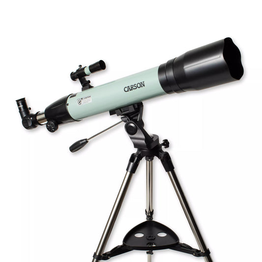 Carson 80mm Stara Series Refractor Telescope with Smartphone Adapter