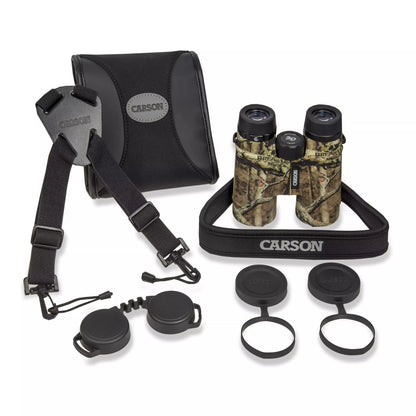 Carson 10x42mm 3D Series Binoculars with High Definition Optics and ED Glass Mossy Oak